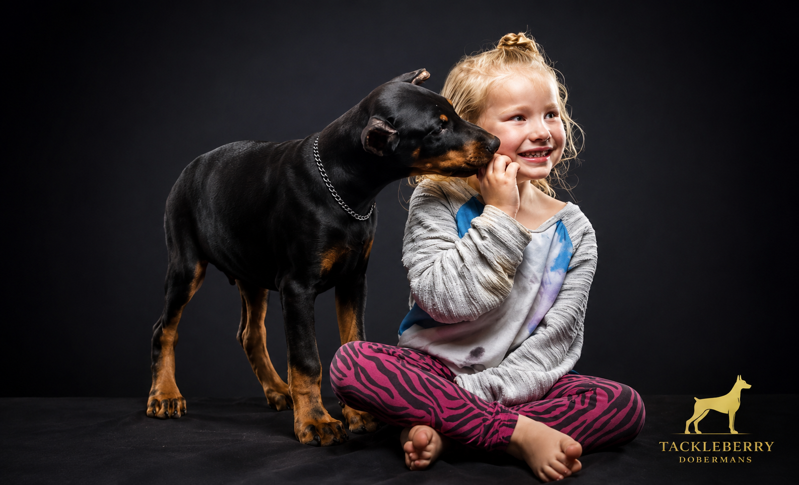 Deterrance_Tackleberry_Doberman-protection-rachel-with-puppy